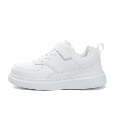 Kids Shoes Boy Sneakers Black White PU Leather Children Sneakers 6 To 12 Years School Casual Sports Tennis Shoes for Boy 6