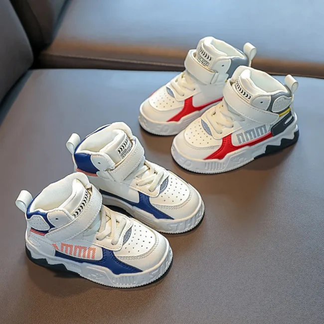 Fashion Sneakers For Kids Trend Fashion Basketball Shoes For Boy Soft-soled Anti-slippery Children's Sport Shoes Tennis Shoes 2