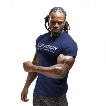 Men Tshirt Bodybuilding Breathability Cotton Summer Casual Letter Printed Short Sleeve Shirt Men Workout 3XL 6