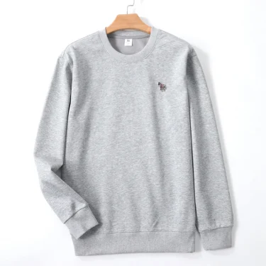 100% pure cotton Spring Autumn high-end brand Men/Women Long sleeve O-Neck fashionable style Couple breathable T-shirt 1