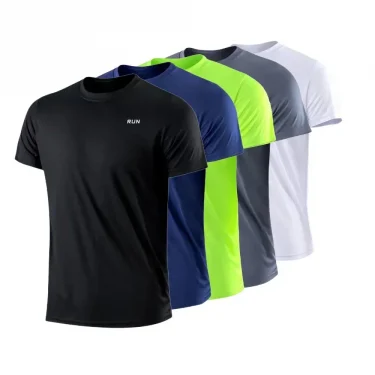 Summer Men Casual t-Shirt Short Sleeve White Tee Shirts Soild o-Neck Tops t Shirt Quick Dry Gym Running t-Shirts Male clothes 1