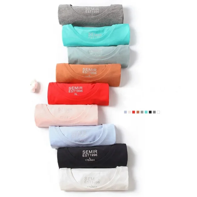 SEMIR T Shirt Men Fashion Casual Cotton T-shirts Men White Tee Shirts Short Sleeve Streetwear Summer Tops For Male 2