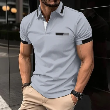 6XL Plus Size Men's Clothing Fashion Polos T-Shirts Summer Short Sleeve 3D Print Streetwear Simple Male POLO Tee Casual Tops 3