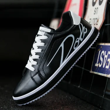 Men Tenis Shoes Male Sneakers Comfortable Flats Spring White Casual Leather Fashion Men Shoes Lace Up Walking Shoes Tênis 3