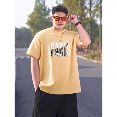 Men T Shirt Printed Popular Tees Big Size 110-175kg 5XL 6XL 7XL Plus Size Fashion Cotton Round Neck Short Sleeve Oversized Tops 6