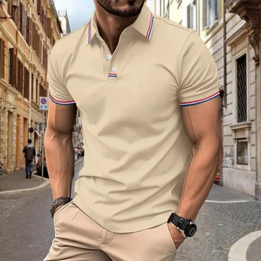 Outdoor New Summer Best-selling Men Comfortable Breathable Quick Drying Shirt T-shirt POLO Travel Business Fashion Sports 4