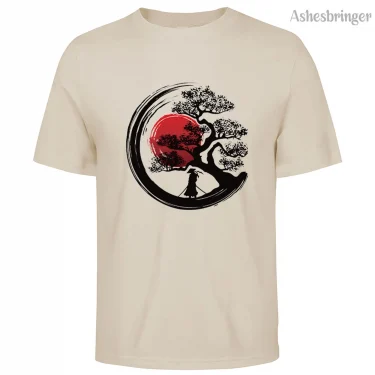 Men's 100% Summer Cotton Japanese Samurai Graphic Printed T-Shirt Casual Style Tops for Men and Women 2