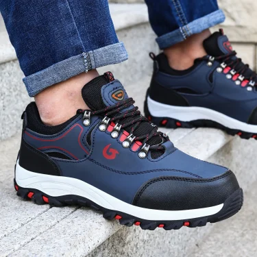 Steel Toe Cap Shoes For Men Work Boots Puncture-Proof Work Safety Shoes Protective Working Shoes Male Footwear Security Sneakers 4