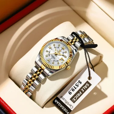 POEDAGAR Luxury Elegant Watch for Women Waterproof Luminous Date Ladies Watch Stainless Steel Quartz Women's Watches Girl Reloj 2