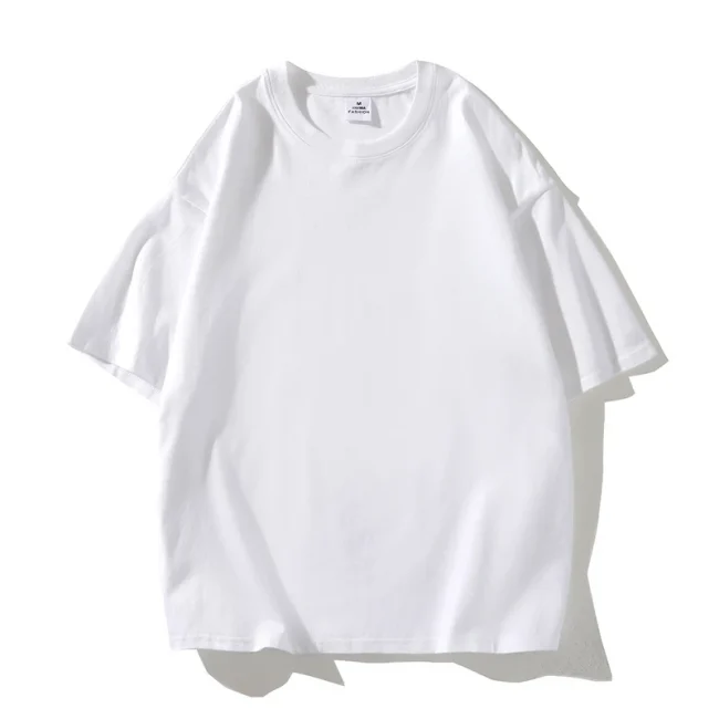 New Summer Men's T Shirt Fashion Solid Basic Loose Hip Hop Short Sleeve T-Shirts For Men Women Casual Cotton Streetwear Top Tees 6