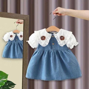 Summer New Baby Girls Dress Toddler Girl's Clothes 1 Year Baby's Birthday Party Dress for Infant Baby Clothing Vestidos 1