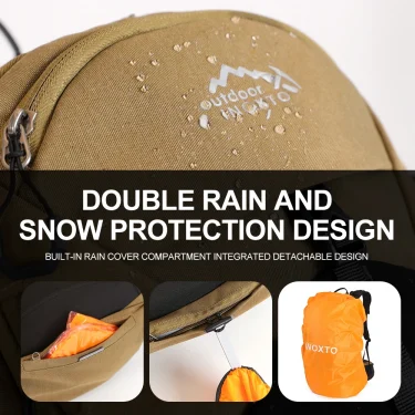 Mountaineering backpack 35 liters men's and women's outdoor sports bag waterproof camping hiking rain 5