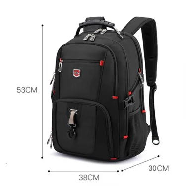 Waterproof 20 Inch Laptop Backpacks USB Charging School Bag Anti-theft Men Backpack Travel Backpack Male Mochila High Capacity 6