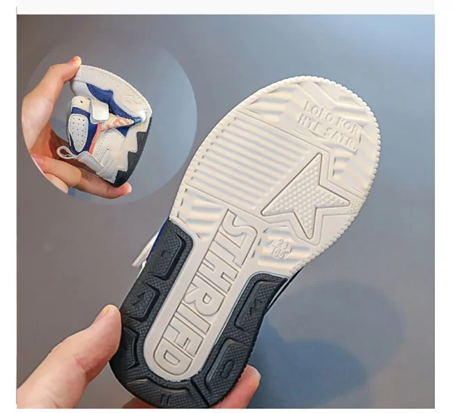Fashion Sneakers For Kids Trend Fashion Basketball Shoes For Boy Soft-soled Anti-slippery Children's Sport Shoes Tennis Shoes 6