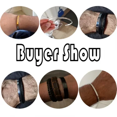 Noter Mens Stainless Steel Bracelet 4/6/8mm Opening Bangle Gift For Him Pulsera Hombre Pulseira Masculina Aço Inoxidável Joias 2