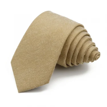 Classic 6cm Solid Striped Cotton Skinny Necktie Khaki Grey Narrow Tie Business Suit Tuxedo Shirt Men Accessory Gift 4
