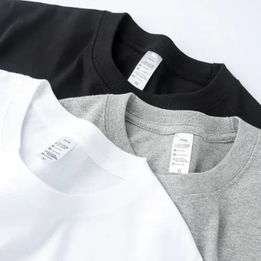 2pcs Solid Color T-shirt 100% Cotton Men Women White O-Neck Loose Short-sleeved Basic Models All-match T-shirt Couple Tops Black 2