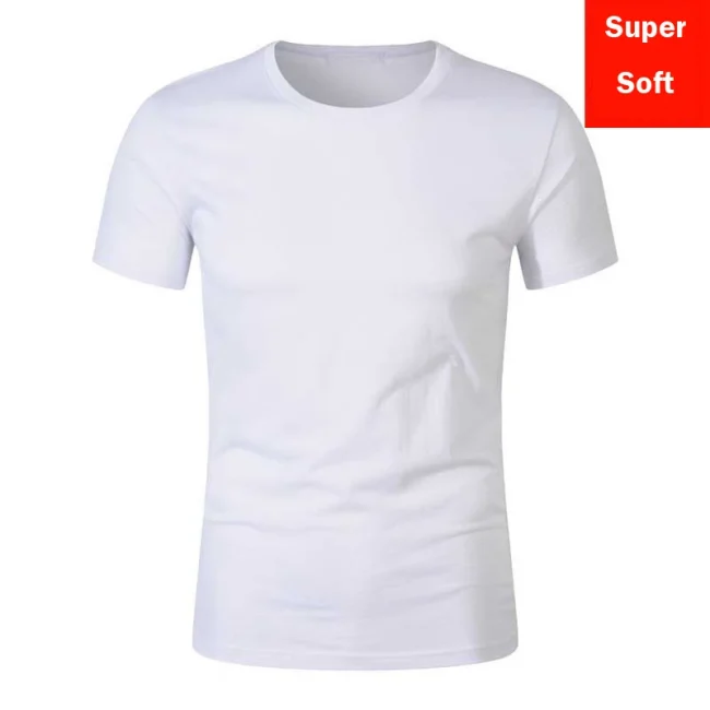 Man Summer Super soft white T shirts Men Short Sleeve Modal Flexible T-shirt white color Basic casual Tee Shirt Tops 3