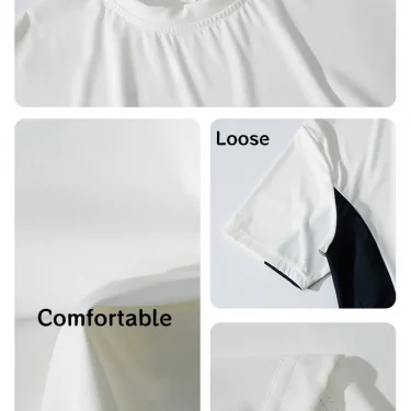 Summer T-shirt Men's UPF100 Hundred Casual UV Protection Lightweight Breathable Quick Dry Couple Short Sleeve 6