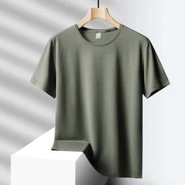 Quick Dry Sport Fashion T Shirt Men'S 2025 Short Sleeves Summer Casual Black Green OverSize 6XL 7XL Top Tees GYM Tshirt Clothes 2