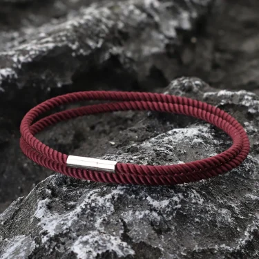 Simple Style 3mm Thin Rope Bracelet For Men Double Layer Braided Wish Braslet Good Luck Red Thread Braclet Outdoor Cycling Joias 3