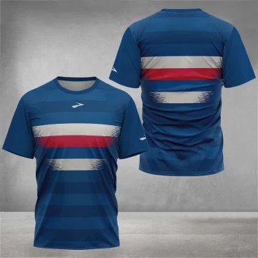 Men Quick-drying Sports Short-sleeved T Shirt Summer Tennis Badminton Running Workout T-Shirt Clothing Casual Men's T-Shirts Top 5