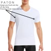 white V NECK TEE