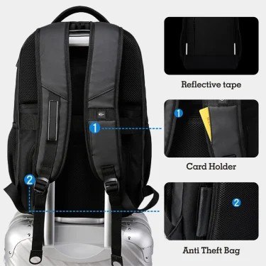 SWISS MILITARY Men Laptop Backpack 17 Inch Fashion Business Backpack School Waterproof Usb Large Capacity Bag Mochilas Chest Bag 3