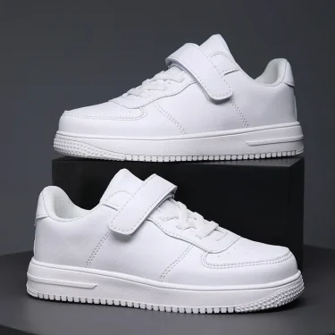 Black Children Shoes Boys Sneaker 6 To 12 Years 2024 New School Leather Kids Casual Sneaker Tennis Sports Shoes for Boy 2