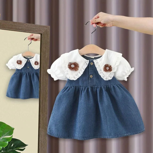 Summer New Baby Girls Dress Toddler Girl's Clothes 1 Year Baby's Birthday Party Dress for Infant Baby Clothing Vestidos 2