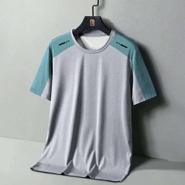 Summer Men's T Shirt Street Sport Fitness Clothing Casual Short Sleeve Print Quick-drying Clothing Outdoor Sportshirt T-Shirts 4