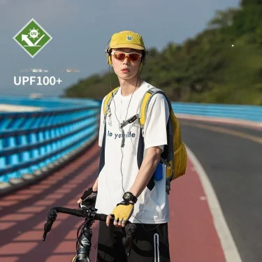 Summer T-shirt Men's UPF100 Hundred Casual UV Protection Lightweight Breathable Quick Dry Couple Short Sleeve 3