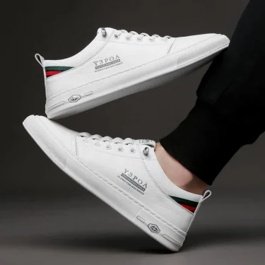 Luxury Men's Casual Shoes 2025 New High Quality Leather Shoes for Men Fashion Comfortable Sports Shoe Outdoor Men's Tennis Shoes 2
