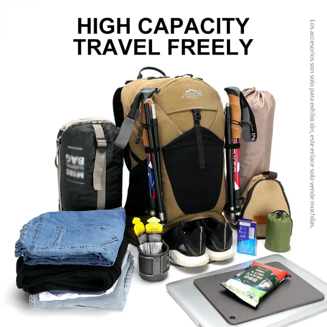 Mountaineering backpack 35 liters men's and women's outdoor sports bag waterproof camping hiking rain 4