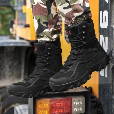 Men Tactical Boots Autumn Special Forces Field Man Boot Lightweight Outdoor Non-Slip Men Shoes Zapatillas Hombre 6