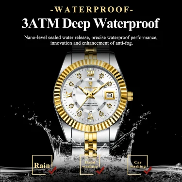 POEDAGAR Luxury Elegant Watch for Women Waterproof Luminous Date Ladies Watch Stainless Steel Quartz Women's Watches Girl Reloj 3
