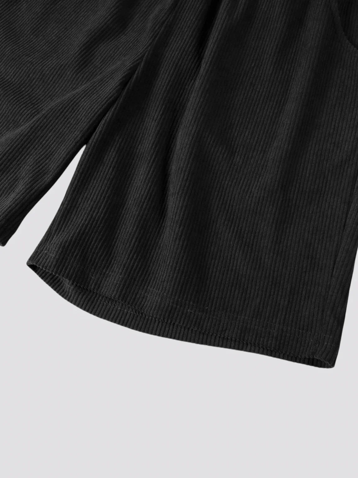 Fitness T-shirt Men's new round neck corduroy summer casual clothes thread running short sleeve T-shirt 5