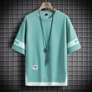 Hip Hop Loose Mens Streetwear T-shirts Casual Classic 2023 Summer Short Sleeves T Shirt Black White Tshirt Tees Oversize 5XL 4