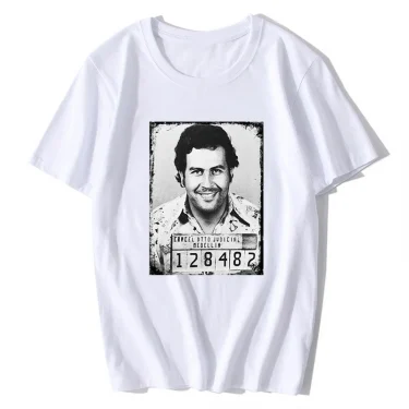 Pablo Escobar T Shirt Colombian Drug Printed Man T-shirts Mens T Shirts Fashion New Brand Cotton Men Clothing 2