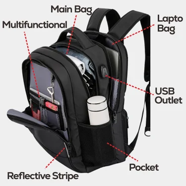 SWISS MILITARY Men Laptop Backpack 17 Inch Fashion Business Backpack School Waterproof Usb Large Capacity Bag Mochilas Chest Bag 5