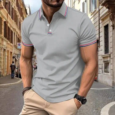 Outdoor New Summer Best-selling Men Comfortable Breathable Quick Drying Shirt T-shirt POLO Travel Business Fashion Sports 5