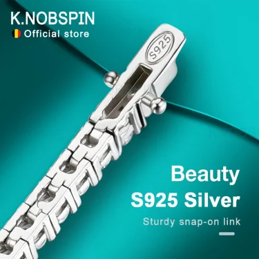 Knobspin 3mm 4mm Moissanite Tennis Bracelet Full Diamond GRA 925 Silver Plated 18k Wedding Party Jewelry Bracelets for Women Man 4