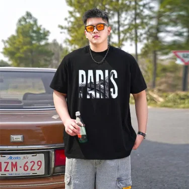 Men T Shirt Printed Popular Tees Big Size 110-175kg 5XL 6XL 7XL Plus Size Fashion Cotton Round Neck Short Sleeve Oversized Tops 5