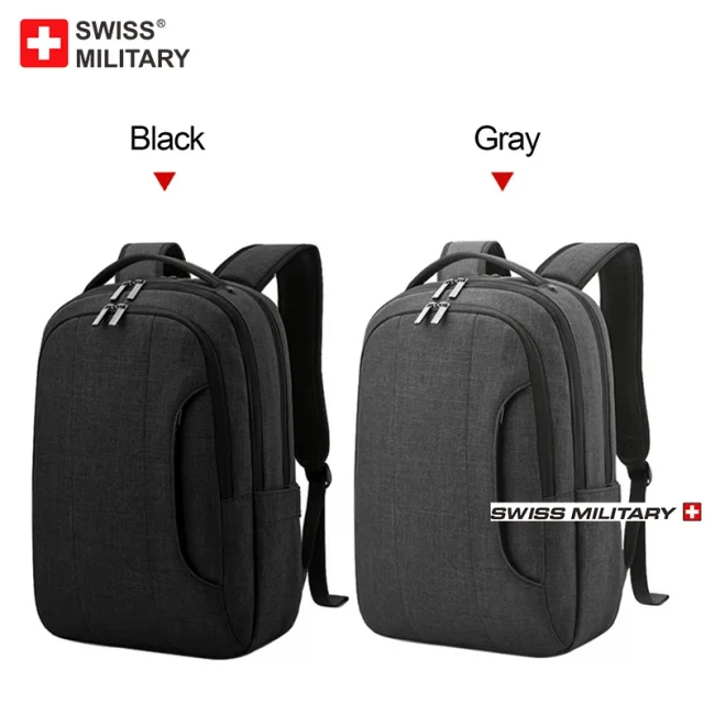 SWISS 15 inches Laptop Backpack Waterproof USB Charge Port School Mochilas Multifunctional Rucksack Mochila Hiking Travel Bag 3
