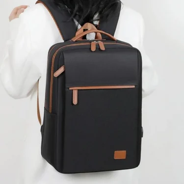 Business Backpack For Men Women New Trendy Design 15.6-Inch Laptop Backpack Blue Beige Student Schoolbag Boarding Backpack Male 5