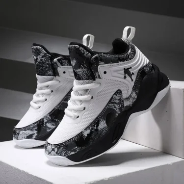 New Boys Brand Basketball Shoes for Kids Sneakers Thick Sole Non-slip Children Sports Shoes Child Boy Training Athletic Shoes 1