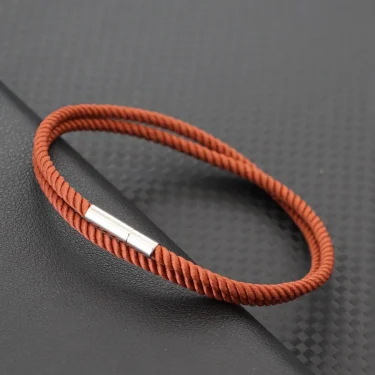 Simple Style 3mm Thin Rope Bracelet For Men Double Layer Braided Wish Braslet Good Luck Red Thread Braclet Outdoor Cycling Joias 2
