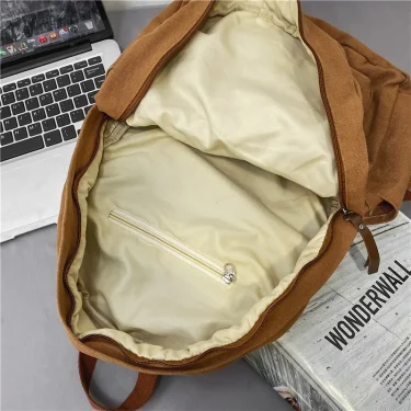 New Cool Girl Boy Canvas Green Laptop Student Bag Trendy Women Men College Bag Female Backpack Male Lady Travel Backpack Fashion 6