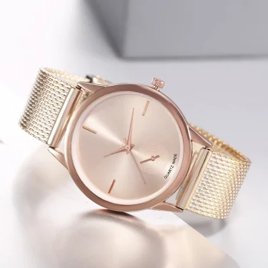 Pffee Silver Rose Gold Watches For Women Fashion Quartz Wrist Watch Ladies Elegant reloj mujer Gifts 4
