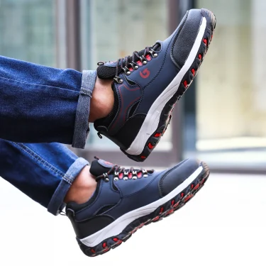 Steel Toe Cap Shoes For Men Work Boots Puncture-Proof Work Safety Shoes Protective Working Shoes Male Footwear Security Sneakers 5